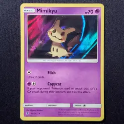Mimikyu 58/145 Holo Holo Rare Guardians Rising Pokemon Lightly Played - Image 1