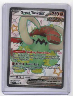 Great Tusk Ex SVP 072 - Paldean Fates Black Star Promo - Pokemon Card - NM - Image 1