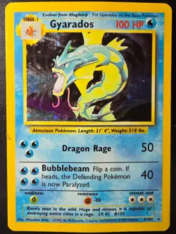 Pokemon - Gyarados (6/102) [Base Set Unlimited] - MP - Image 1