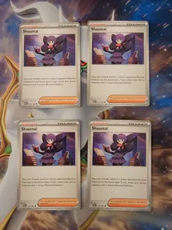Pokemon Paradox Rift Shauntal 174 Playset x4 NM - Image 1
