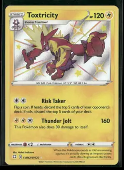 Toxtricity SV042/SV122 Shiny Rare Shining Fates Shiny Vault NM/M Pokemon - Image 1
