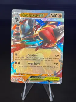 Mega Lucario ex 012 Holo Promo ME: Mega Evolution Promo Pokemon Near Mint - Image 1