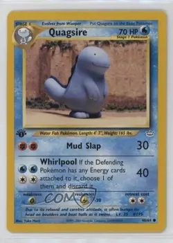 Quagsire 1st Ed. Pokemon Neo Revelation #48 2001 - Image 1