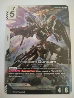 Freedom Gundam G001-065 Legend Rare Gundam Card Game - Newtype Rising - Image 1