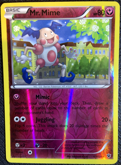 Mr. Mime 67/124 XY Fates Collide Pokemon English Reverse Holo 2016 - Image 1