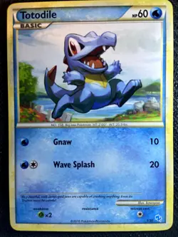 Totodile 86/123 HeartGold & SoulSilver Pokemon English Non Holo 2010 - Image 1