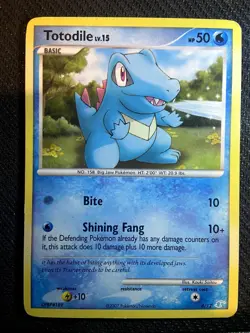 Totodile 8/12 DP Trainer Kit: Manaphy & Lucario Pokemon English Non Holo 2007 - Image 1