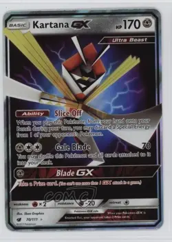 Kartana GX Pokemon Sun & Moon Crimson Invasion #70 - Image 1