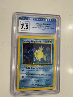 Pokemon TCG Shining Magikarp 🎣 Neo Revelation 🚨 DOUBLE HOLO ERROR 🚨 CGC 7.5 - Image 1