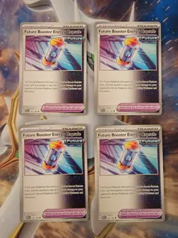 Pokemon Paradox Rift Future Booster Energy Capsule Playset x4 NM - Image 1