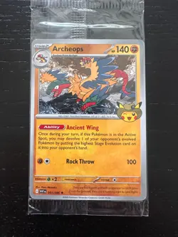 Pokemon Field Museum Fossil Exhibit Archeops Promo SEALED - In Hand! - Image 1
