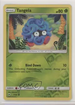 Tangela Reverse Foil Pokemon Sun & Moon Burning Shadows #7 - Image 1