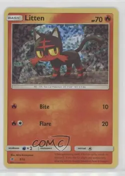 Litten Pokemon McDonald's Collection 6 Happy Meal Promo #3 - Image 1