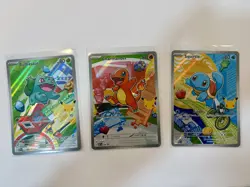 Pokemon TCG First Partner Illustration Collection Series 1 Kanto GEN 1 Starters - Image 1