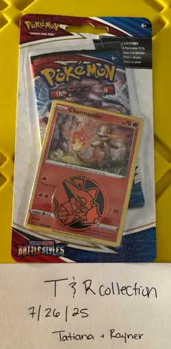 Nintendo Pokemon TCG Battle Styles Booster Pack Charmander (SWSH092) 728192526978 - Image 1