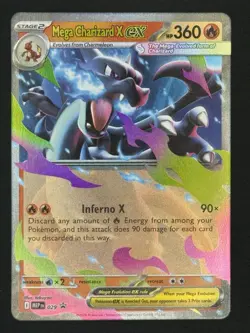 Mega Charizard X ex 029 Holo Promo ME: Mega Evolution Promo Pokemon Near Mint - Image 2