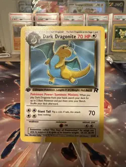 Pokemon Dark Dragonite 22/82 1st Edition Team Rocket Non-Holo LP Condition - Image 1