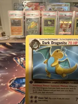 Pokemon Dark Dragonite 22/82 1st Edition Team Rocket Non-Holo LP Condition - Image 2