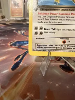 Pokemon Dark Dragonite 22/82 1st Edition Team Rocket Non-Holo LP Condition - Image 5