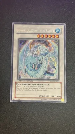 1x Yu-Gi-Oh! Brionac, Dragon Of The Ice Barrier - HA01-EN022 - Secret-Limited-NM - Image 1