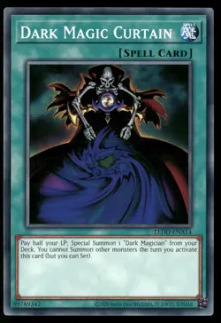 Dark Magic Curtain LEDD-ENA14 Legendary Dragon Decks Yu-Gi-Oh 1st Edition NM - Image 1