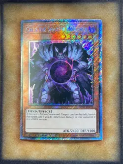 Yugioh Caius the Shadow Monarch RA03-EN194 Platinum Secret Rare 1st Ed NM - Image 1