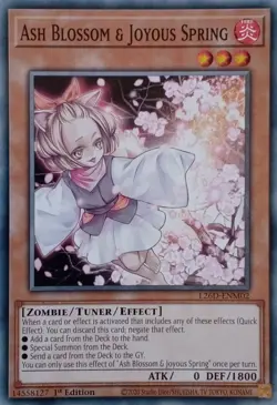 L26D-ENM02 ASH BLOSSOM & JOYOUS SPRING COMMON 1ST EDITION YuGiOh CARD - Image 1