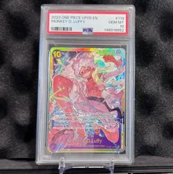 2023 ONE PIECE OP05-AWAKENING OF THE NEW ERA #119 MONKEY D. LUFFY PSA 10 - Image 1