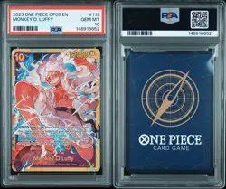 2023 ONE PIECE OP05-AWAKENING OF THE NEW ERA #119 MONKEY D. LUFFY PSA 10 - Image 4