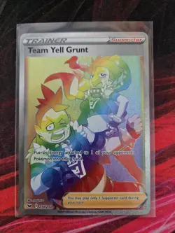 Team Yell Grunt 210/202 Secret Rare Pokemon Card Sword & Shield Base - Near Mint - Image 3