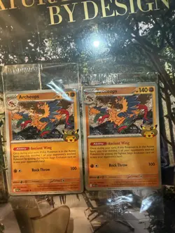 2 Pokemon Archeops Field Museum Exclusive Promotional Cards - new, sealed - Image 1