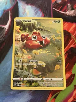 Paras GG32/GG70 Pokemon Card Crown Zenith Galarian Gallery Holo Fast Shipping LP - Image 1