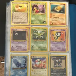 Pokemon TCG Card Lot Eevee, Erika's Weepinbell, Unown, Scyther, English - Image 1