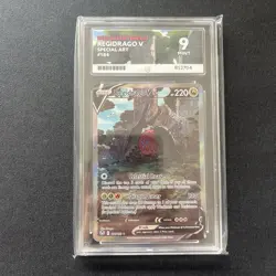 ACE 9 Regidrago V 2022 Silver Tempest TCG 184/195 Graded Pokemon Card - Image 1