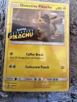 Detective Pikachu SV-P Promo Card Sealed Pokemon Rare Holographic Shiny! - Image 1
