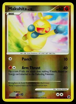 Pokemon Card - Makuhita Great Encounters 78/106 Reverse Holo - Image 1