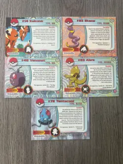 2000 Topps Chrome Pokemon 5 Different Cards Lot - Image 2