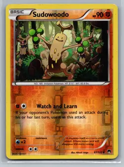 Sudowoodo XY - BREAKpoint #67/122 Uncommon,Reverse Holo Pokemon Card - Image 1