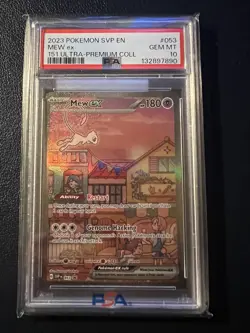 2023 Pokemon Black Star Promo Mew Ex #053 GEM MT PSA 10 151 Ultra-Premium Coll - Image 1