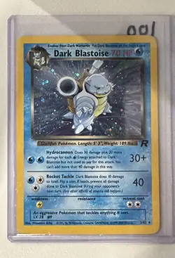Dark Blastoise 3/82 Team Rocket 2000 Holo Rare WOTC Pokemon Card TCG - Image 1