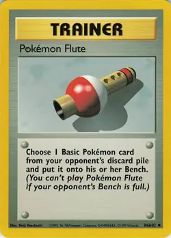 Pokemon Flute Uncommon Base Set 086/102 NM - Image 1