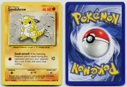 SANDSHREW 62/102 COMMON BASE SET UNLIMITED POKEMON NM - Image 3