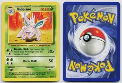 NIDORINO 37/102 UNCOMMON BASE SET UNLIMITED POKEMON LP - Image 3