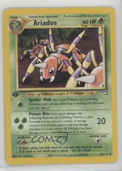 Ariados 1st Ed. Pokemon Neo Genesis #27 2000 - Image 1