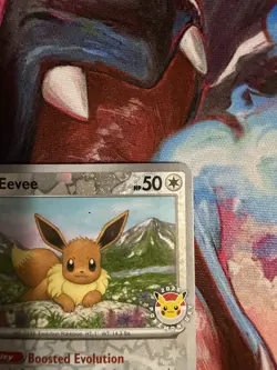 Eevee - (Pokemon Day 2025) (Reverse Cosmos Holo) 074/131 Miscellaneous Card NM - Image 3