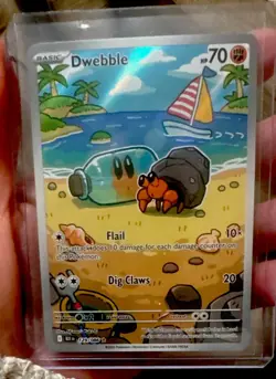 🦀 NM Pokemon TCG Dwebble 129/086 Sv: Black Bolt Illustration Rare Holo EN 2025 - Image 1