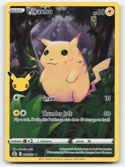 Pikachu 005/025 Holo Rare Celebrations Pokemon Holo MP - Image 1