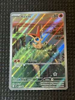 Pokemon TCG Victini SVP 208 Promo Illustration Rare NM - Image 2