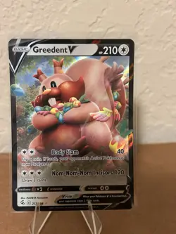 Greedent V 217/264 Ultra Rare Fusion Strike Pokemon TCG Near Mint - Image 1