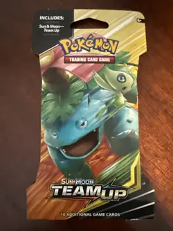 Pokemon TCG Sun & Moon Team Up Sleeved Booster Pack Factory Sealed - Image 1